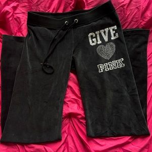 Victorias Secret PINK Velour Flare Pants